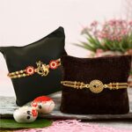 TIED RIBBONS Rakhi for Brother Set of 2 Rakhi Set | Greeting Card | Roli Chawal Packet - Raksha bandhan Rakhi Bracelet for Brother Rakhi for Bhai