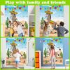 PLULON Pin the Tail on the Donkey Birthday Games for Kids Mexican Donkey Game Poster with 24Pcs Tail Stickers Donkey Party Favors Carnival Birthd