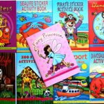 12 x Assorted Mini Activity Colour Sticker A6 Books Children Party Bag Fillers