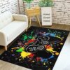 Capslpad Kids Play Rug for Playroom 160x100cm Non Slip Kids Rug with ABC Alphabet Numbers Animals Educational Learning Area Rug Washable Kids Pla