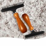 Esteopt Carpet Groomer Rake, Carpet Rake, Hand Held Carpet Rake Hair Cleaner suitable for rug and carpet (2 Pcs)…